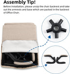 Fabric Office Chair Ergonomic Desk Chairs for Home