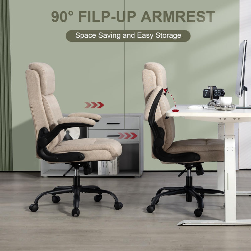 Fabric Office Chair Ergonomic Desk Chairs for Home