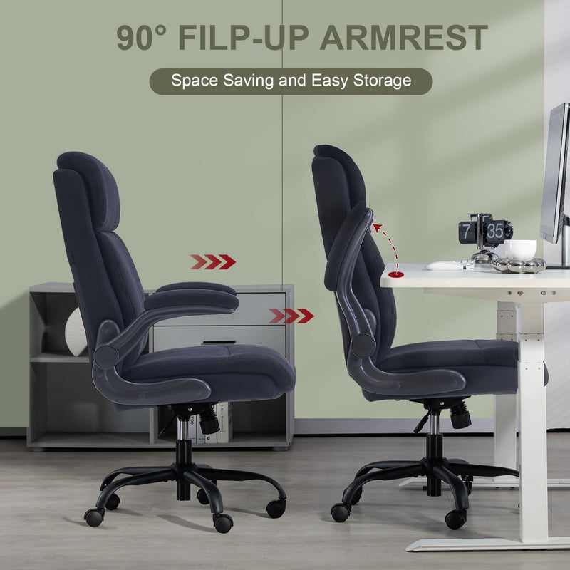 Fabric Office Chair Ergonomic Desk Chairs for Home