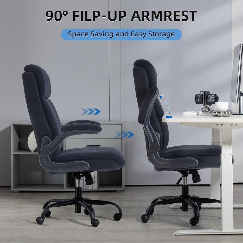 Fabric Office Chair Ergonomic Desk Chairs for Home