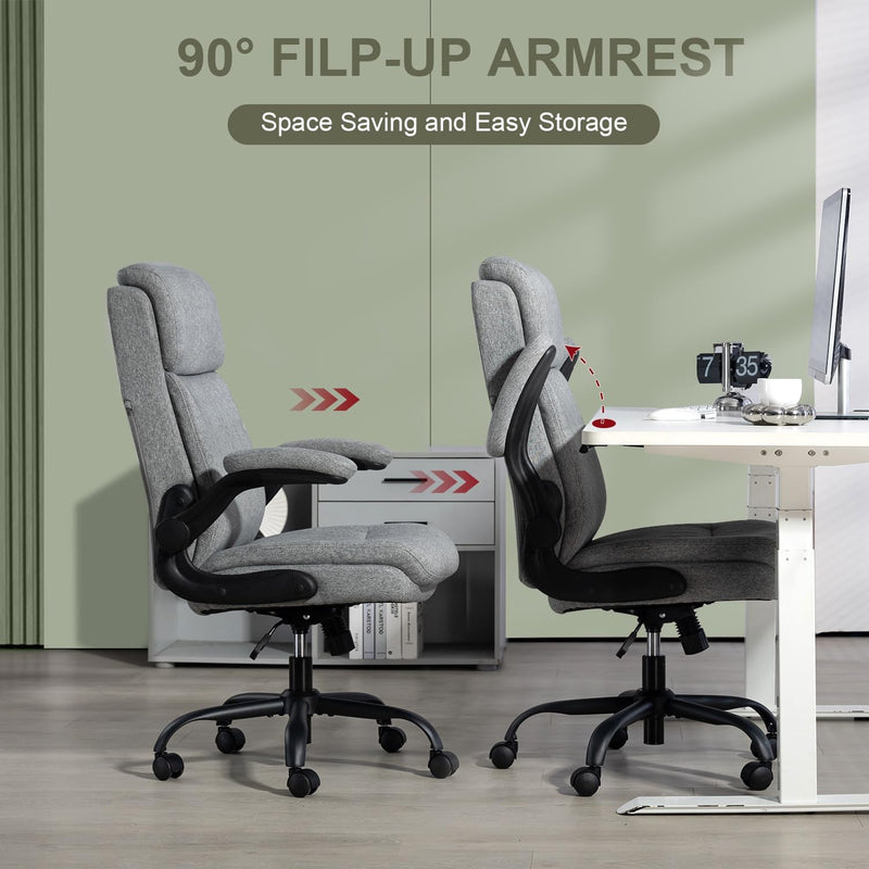 Fabric Office Chair Ergonomic Desk Chairs for Home