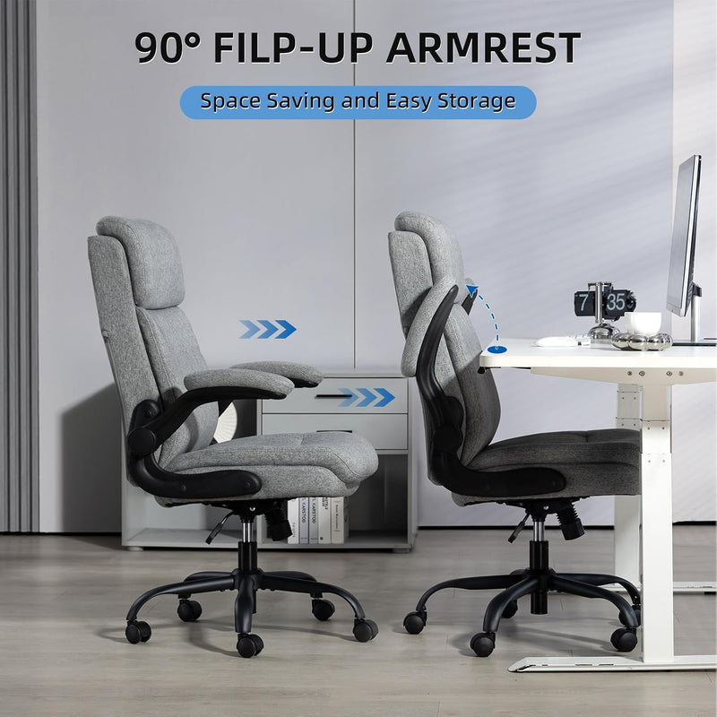 Fabric Office Chair Ergonomic Desk Chairs for Home