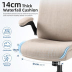 Fabric Office Chair Ergonomic Desk Chairs for Home