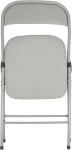 Fabric Padded Folding Chairs Cushioned Foldable Chair (Set of 6)