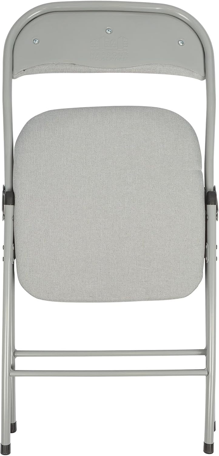 Fabric Padded Folding Chairs Cushioned Foldable Chair (Set of 6)