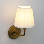 Fabric Wall Light Industrial Sconce with Lampshade Hardwired (Set of 2)