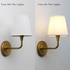 Fabric Wall Light Industrial Sconce with Lampshade Hardwired (Set of 2)