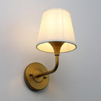 Fabric Wall Light Industrial Sconce with Lampshade Hardwired (Set of 2)