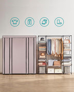 Fabric Wardrobe Portable for Bedroom Clothes Rail