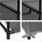 Fabric Wardrobe Rail 12 Shelves 175 X 135