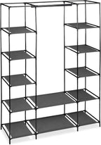 Fabric Wardrobe Rail 12 Shelves 175 X 135
