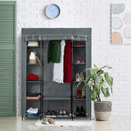 Fabric Wardrobe Rail 12 Shelves 175 X 135