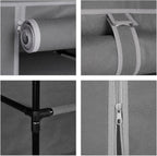 Fabric Wardrobe Rail 12 Shelves 175 X 135