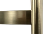 Fala Brushed Brass Electric Heated Towel Rail 400MM