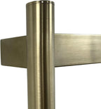 Fala Brushed Brass Electric Heated Towel Rail 400MM