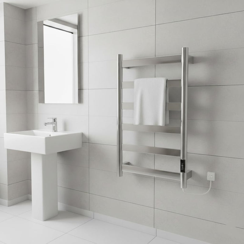 Fala Stainless Steel Electric Heated Towel Rail 500MM