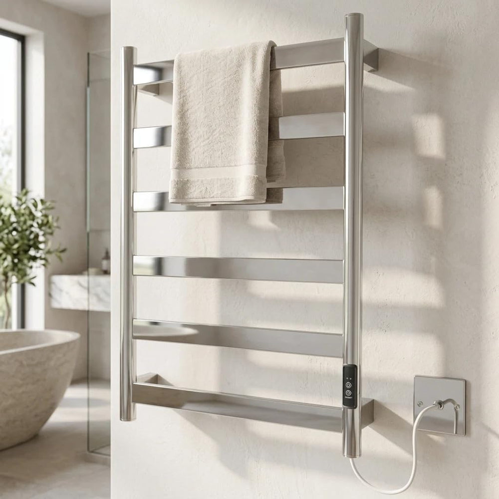 Fala Stainless Steel Electric Heated Towel Rail 500MM