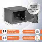 Family Electronic LCD Safe with Fireproof Money