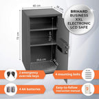 Family Electronic LCD Safe with Fireproof Money
