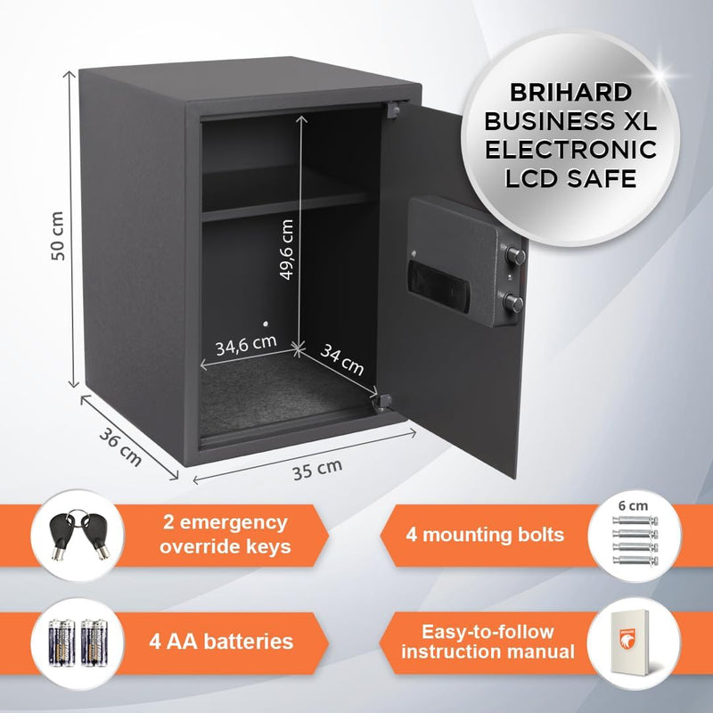 Family Electronic LCD Safe with Fireproof Money