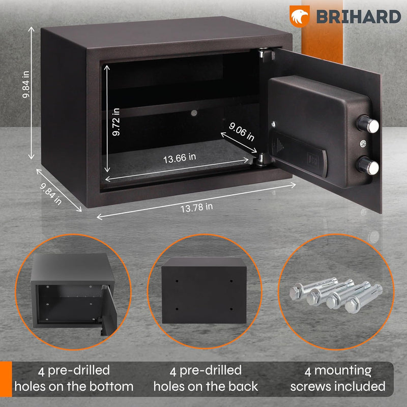 Family Electronic LCD Safe with Fireproof Money