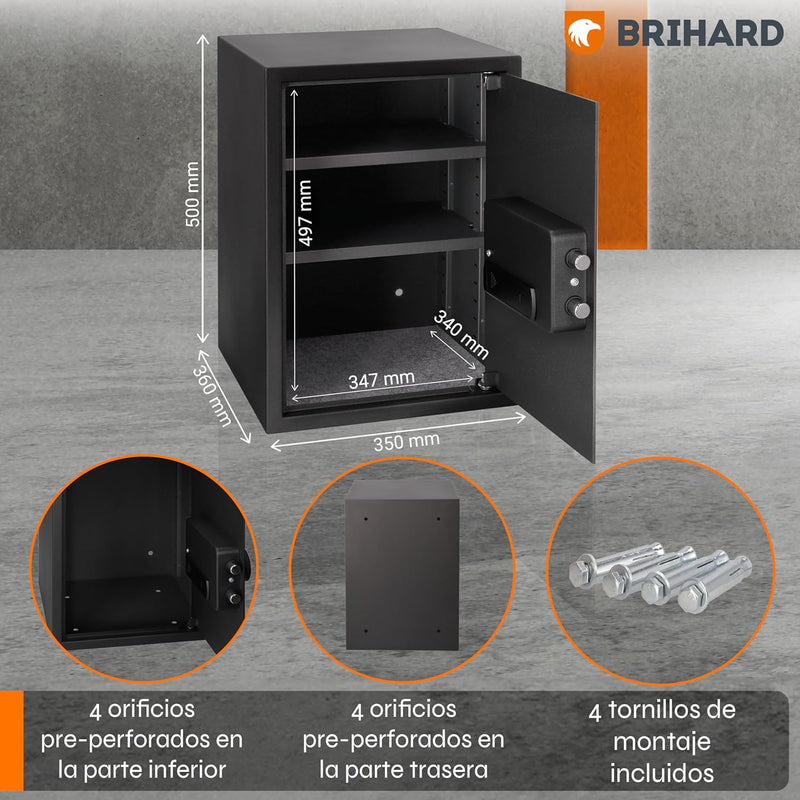 Family Electronic LCD Safe with Fireproof Money