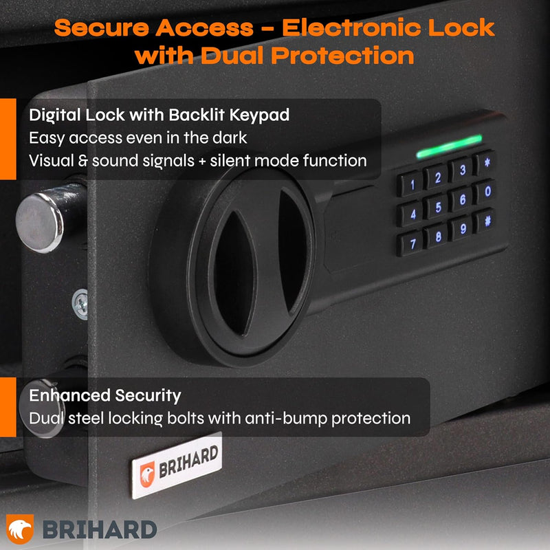 Family Electronic LCD Safe with Fireproof Money