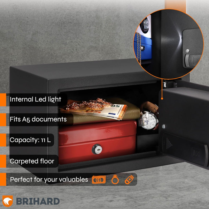 Family Electronic LCD Safe with Fireproof Money