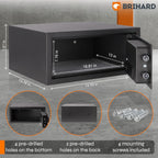 Family Electronic LCD Safe with Fireproof Money