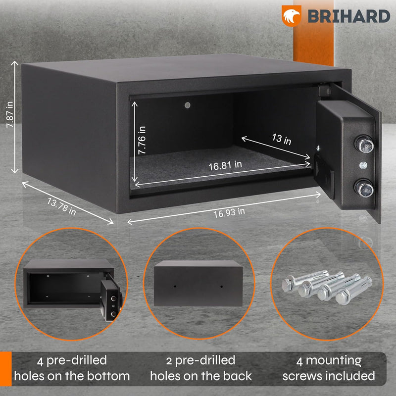 Family Electronic LCD Safe with Fireproof Money