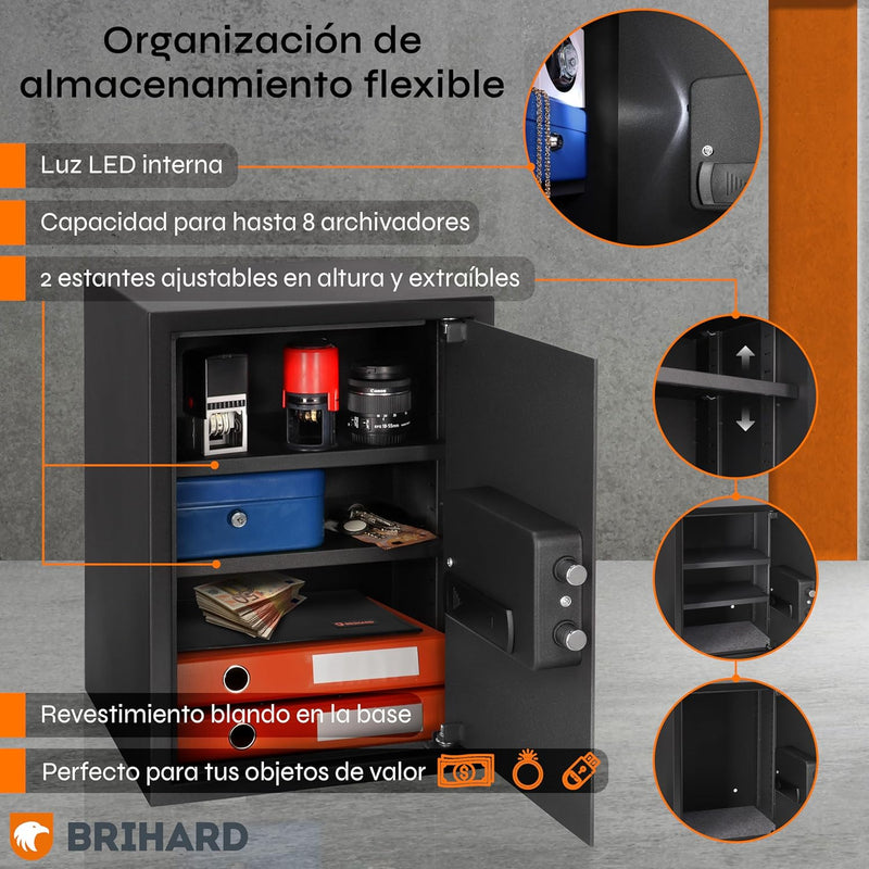 Family Electronic LCD Safe with Fireproof Money