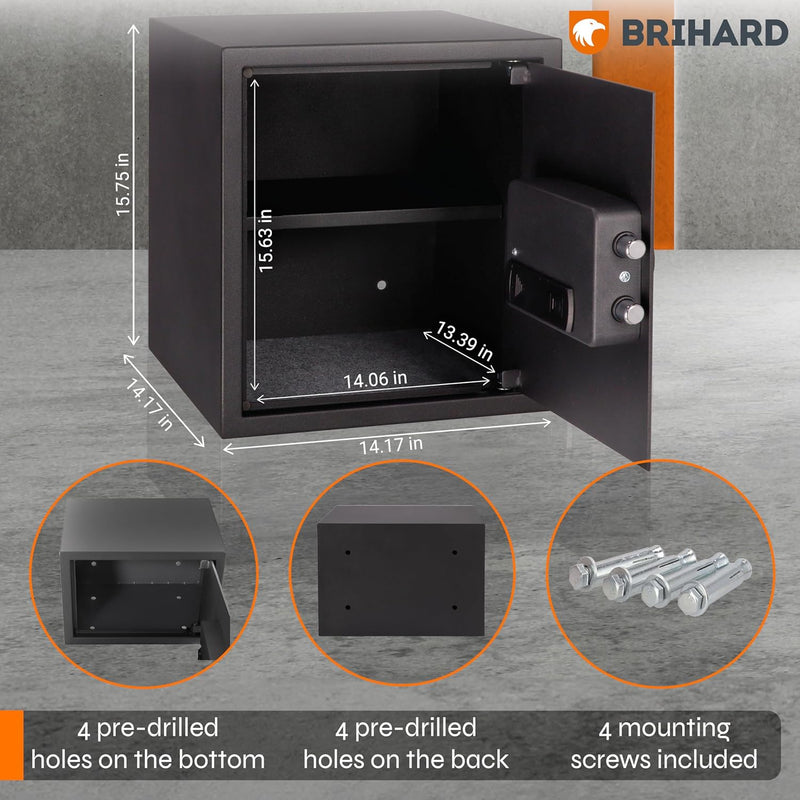 Family Electronic LCD Safe with Fireproof Money