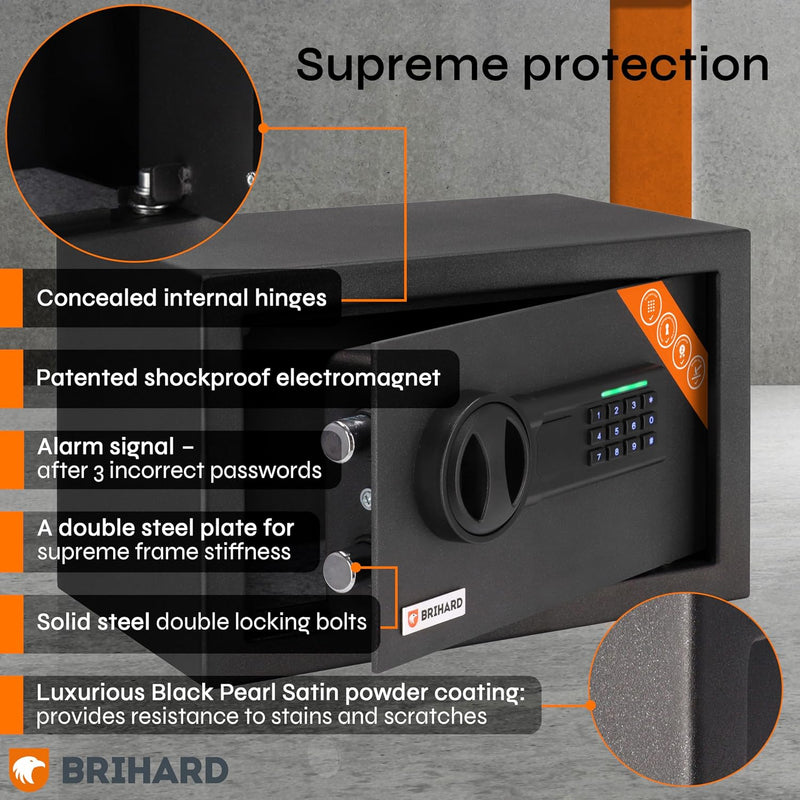 Family Electronic LCD Safe with Fireproof Money
