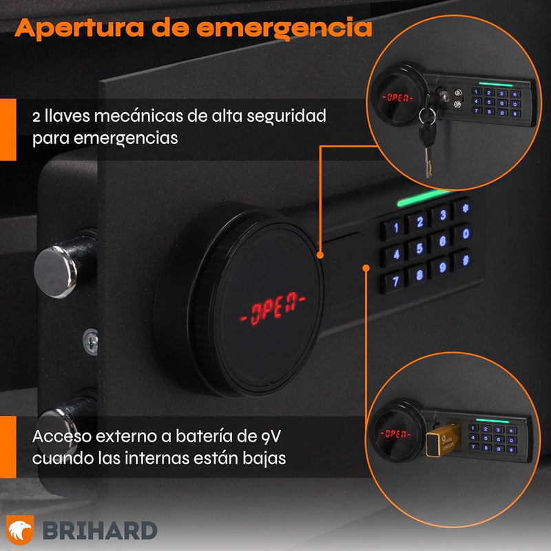 Family Electronic LCD Safe with Fireproof Money