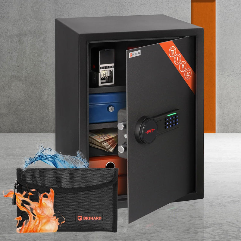 Family Electronic LCD Safe with Fireproof Money