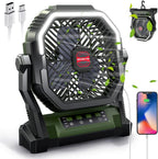 Fan with LED Lights 5-In-1 Portable Battery Operated
