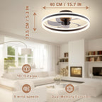 Fans with Lights and Remote Modern Smart