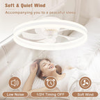 Fans with Lights and Remote Modern Smart