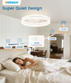 Fans with Lights and Remote Modern Smart