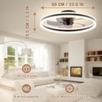 Fans with Lights and Remote Modern Smart