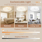 Fans with Lights and Remote Modern Smart