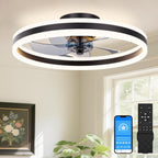 Fans with Lights and Remote Modern Smart