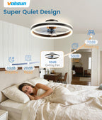 Fans with Lights and Remote Modern Smart