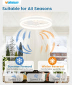 Fans with Lights and Remote Modern Smart