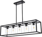 Farmhouse Chandeliers for Kitchen Island Brushed Nickel Dining