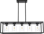 Farmhouse Chandeliers for Kitchen Island Brushed Nickel Dining