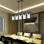 Farmhouse Chandeliers for Kitchen Island Brushed Nickel Dining