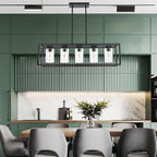 Farmhouse Chandeliers for Kitchen Island Brushed Nickel Dining