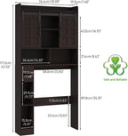 Farmhouse Over Toilet Storage Cabinet with Sliding Doors