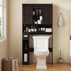 Farmhouse Over Toilet Storage Cabinet with Sliding Doors